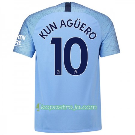 Billiga Fotbollströjor Manchester City Kun Aguero 10 Hemma tröja 2018/19 Kortärmad